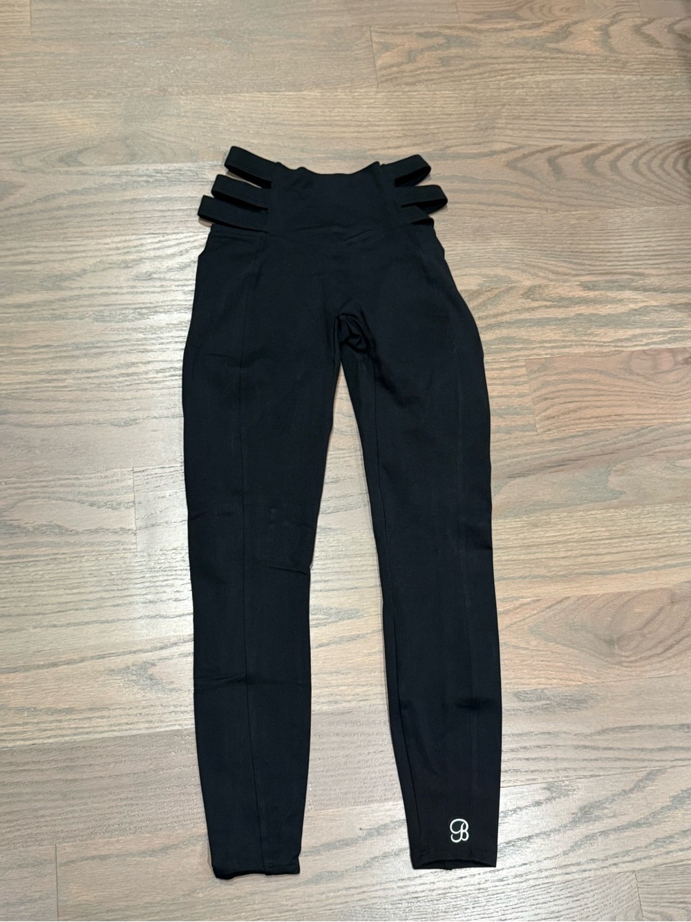 Bombshell Sportswear *retired* High-Waist Strappy Leggings -Black